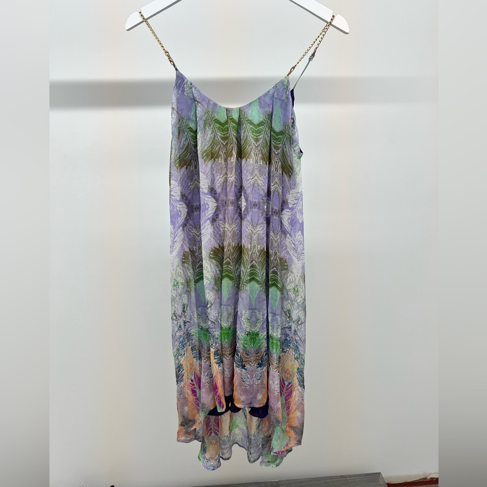 100% Silk High-Low Shift Dress